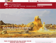 Tablet Screenshot of holiday-to-ethiopia.com